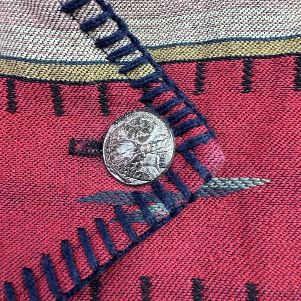 Vintage‎ RoughRider Circle T Vest Womens M/L SouthWestern Striped Concho Button - Picture 4 of 16